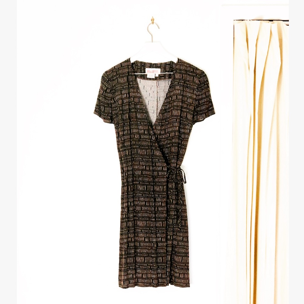 Vintage Maggy London Midi Wrap Dress